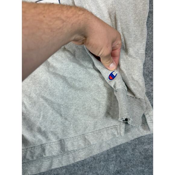 Vintage Y2K University Of Notre Dame Sweatshirt Mens Large Gray Champion NCAA - Picture 4 of 8